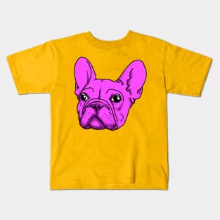 Cool Purple French BullDog Kids T-Shirt